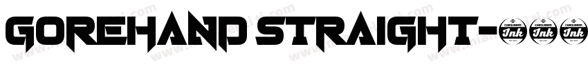 Gorehand Straight字体转换